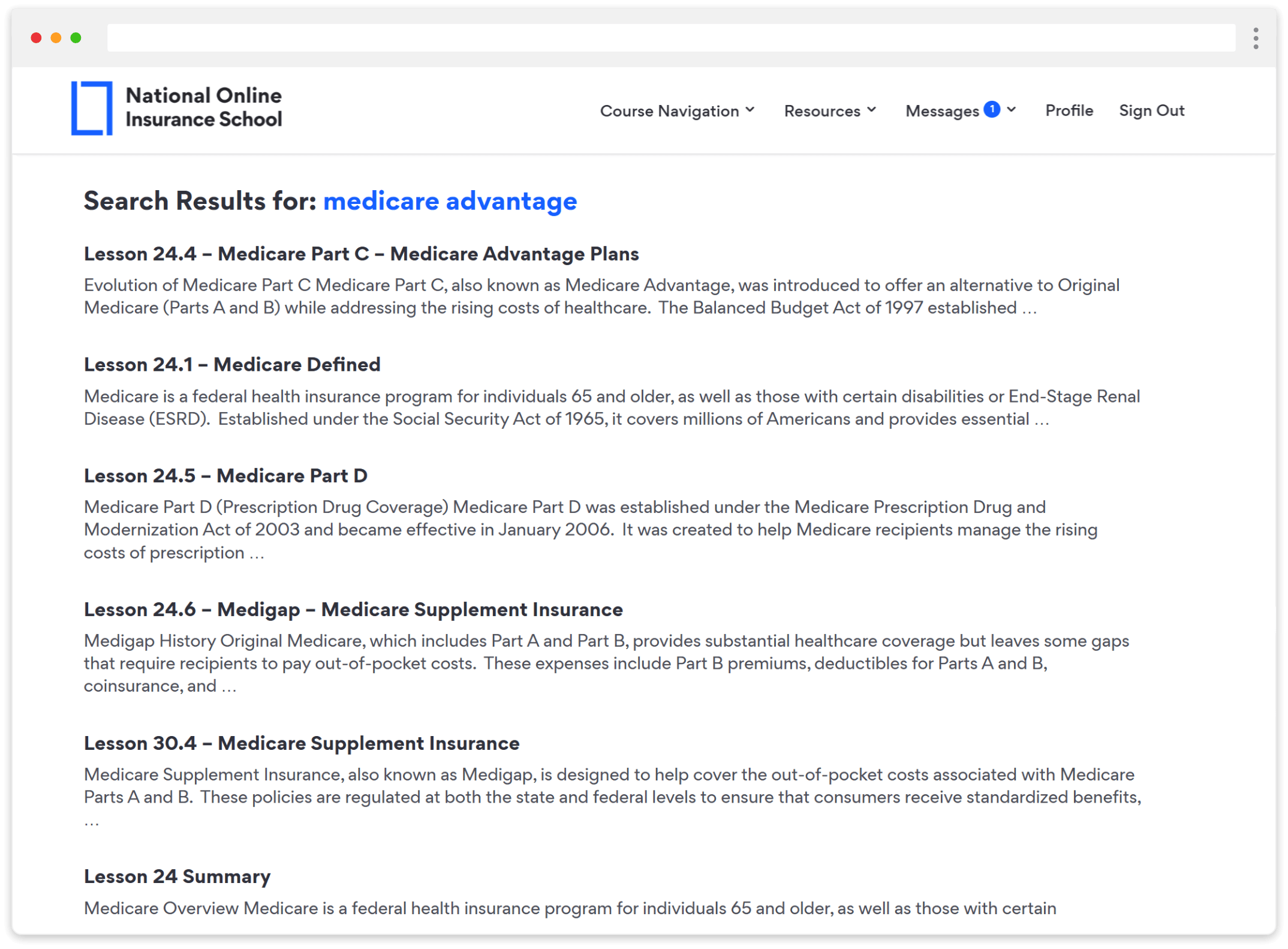 Course Search