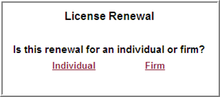 license renewal